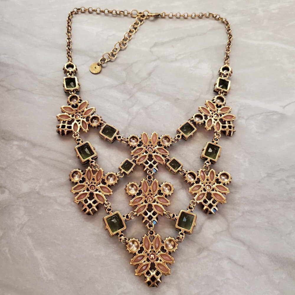 ✨ Stella and Dot Fleurette Rhinestone Crystal Bib Statement Necklace ✨ - Picture 9 of 16